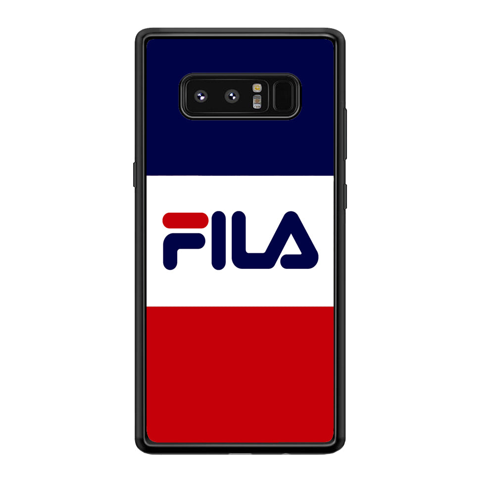 Fila Three Colors Samsung Galaxy Note 8 Case | Slim Rubber Case for Samsung Galaxy Note 8