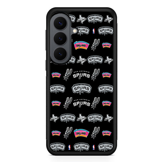 San Antonio Spurs Pattern Samsung Galaxy S26 Plus Case | Slim Rubber Case for Samsung Galaxy S26 Plus