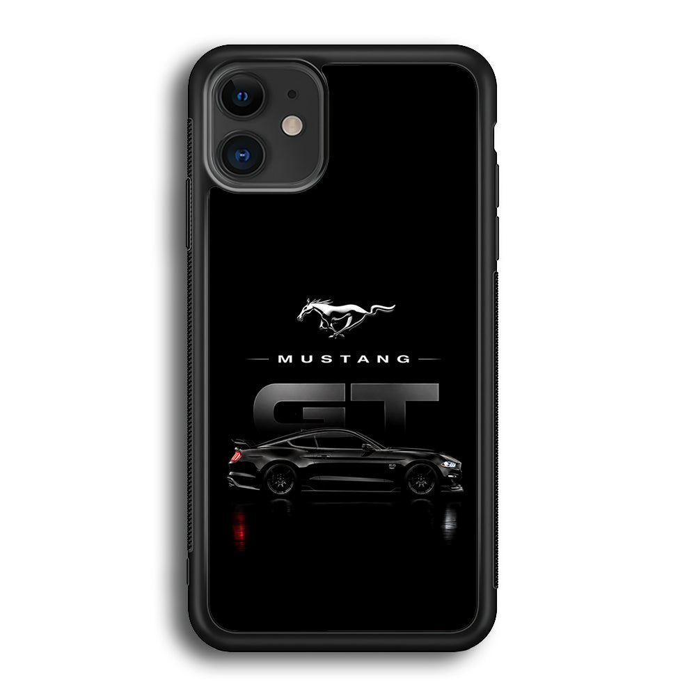 Ford Mustang GT Midnight iPhone 12 Case | Slim Rubber Case for iPhone 12