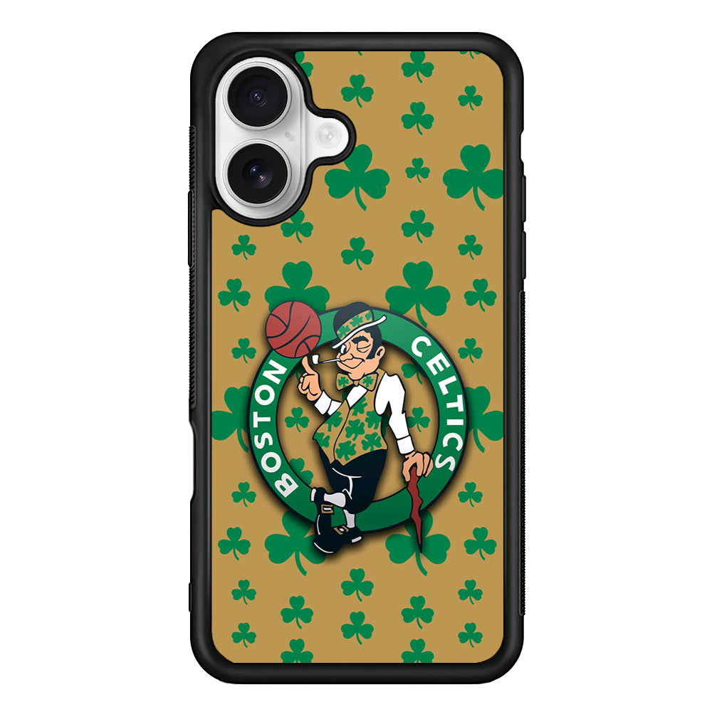 Boston Celtics Logo iPhone 16 Plus Case | Durable Protective Rubber Cover