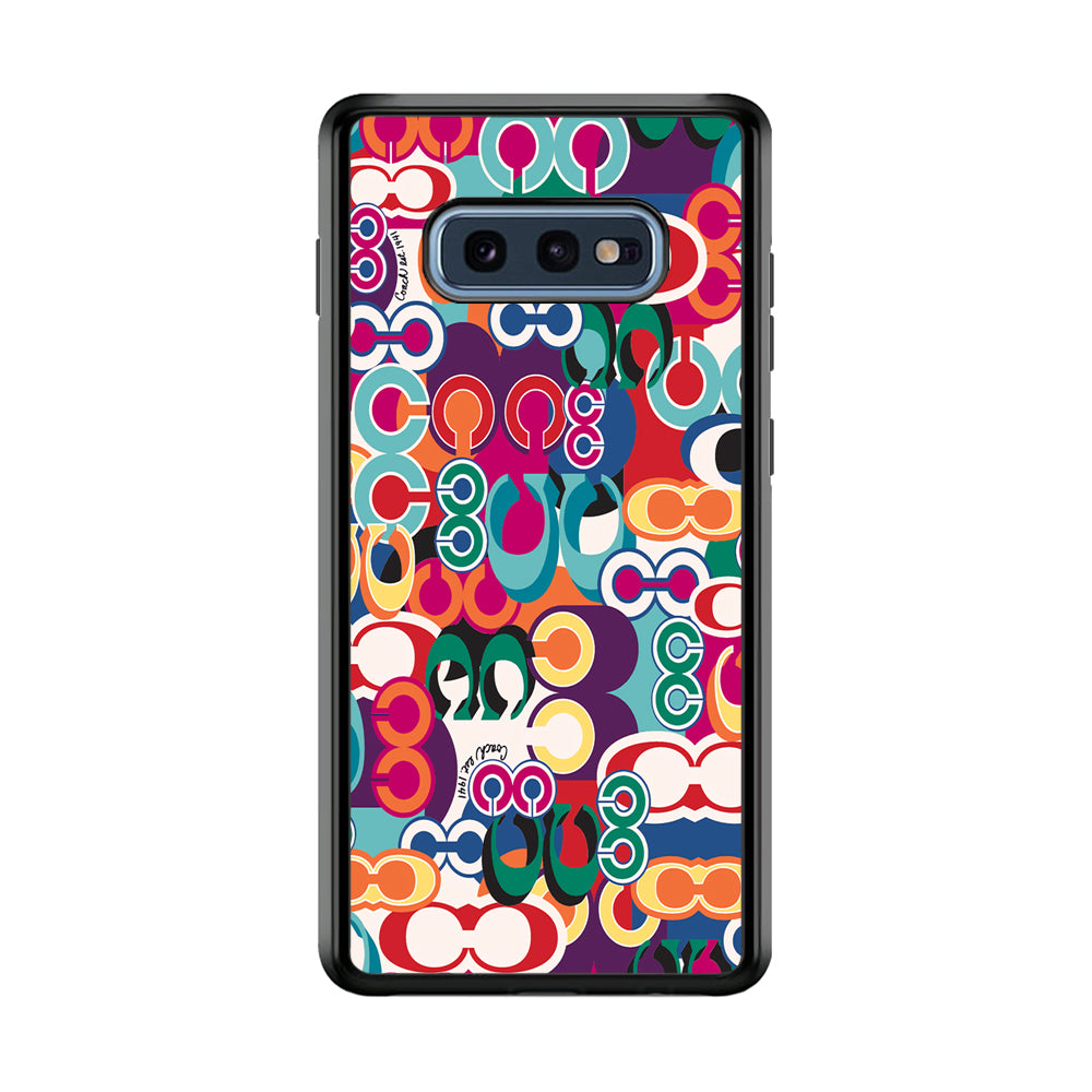 Coach Colorful Samsung Galaxy S10E Case | Slim Rubber Case for Samsung Galaxy S10E