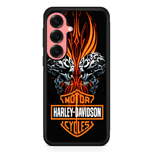 Harley Davidson Two Skull Samsung Galaxy S25 Case | Slim Protective Cover for Samsung Galaxy S25