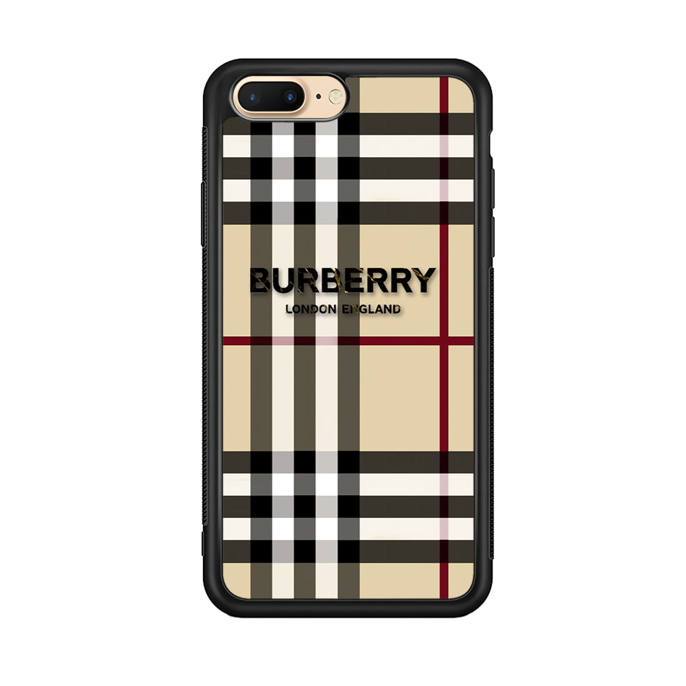 Burberry Cream Pattern iPhone 8 Plus Case | Slim Rubber Case for iPhone 8 Plus