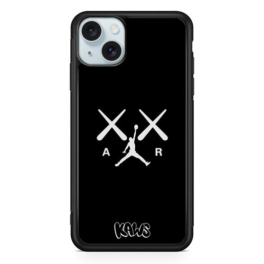 Kaws Air Jordan Midnight Black iPhone 14 Case | Slim Rubber Case for iPhone 14