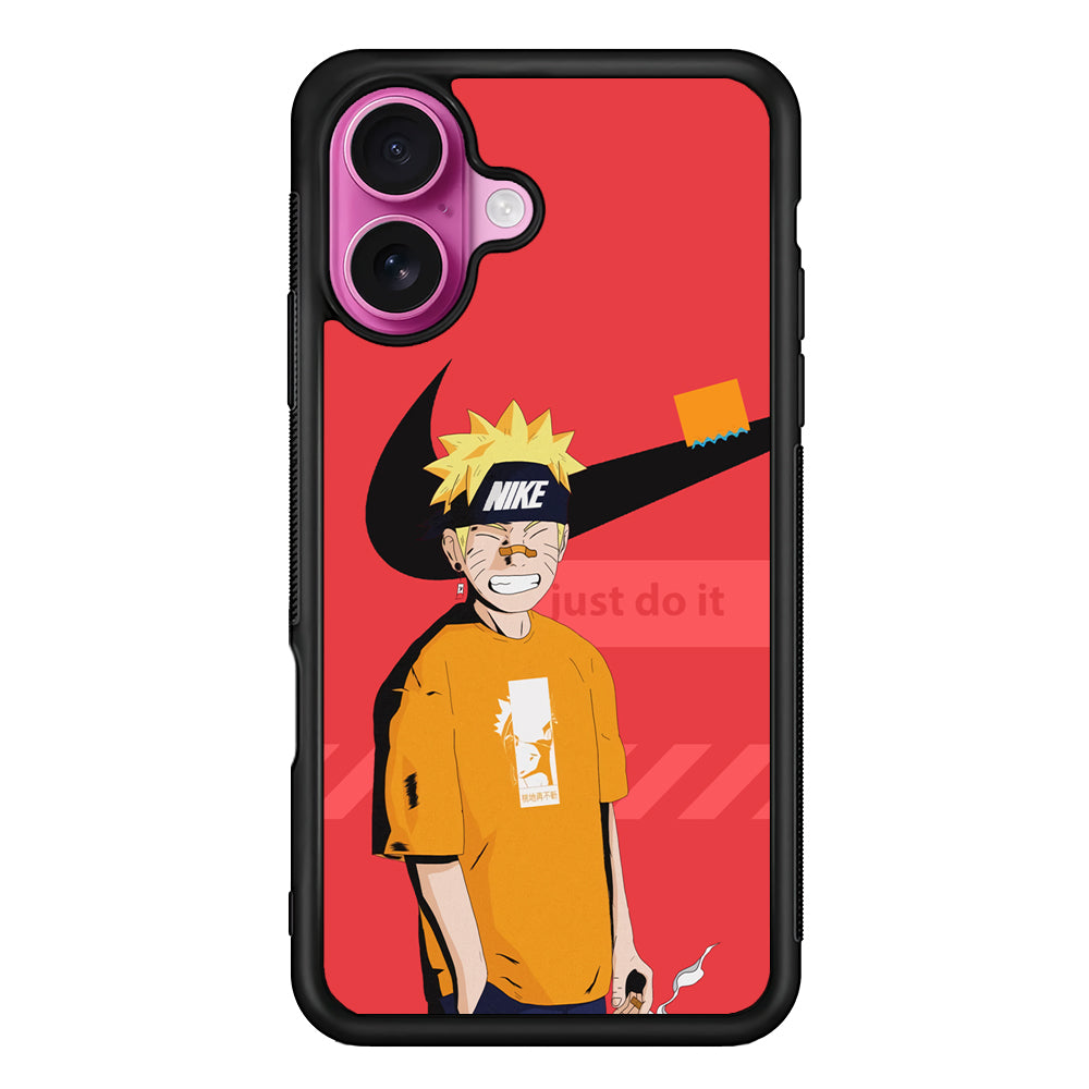 Nike Cover with Naruto iPhone 17 Case - Slim Rubber Case for iPhone 17