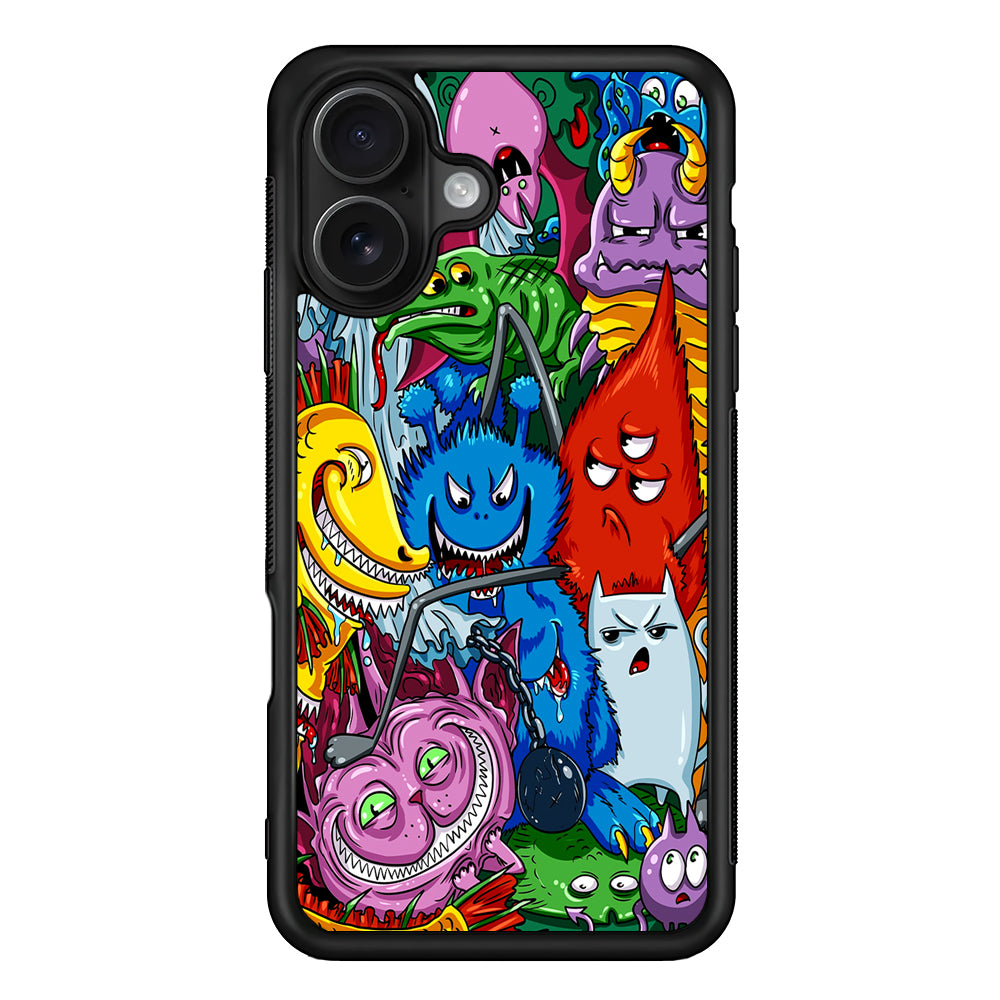 Monster Graffiti Character iPhone 16 Case - Oxvistore
