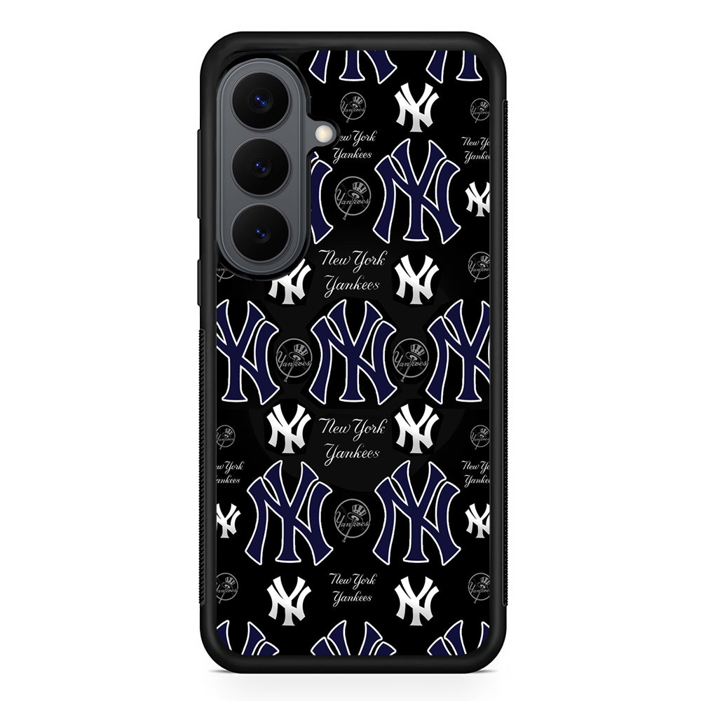 New York Yankees Pattern Samsung Galaxy S26 Plus Case | Slim Rubber Case for Samsung Galaxy S26 Plus