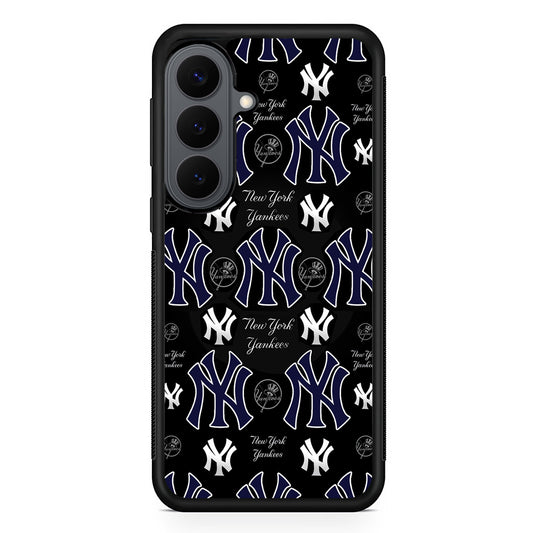 New York Yankees Pattern Samsung Galaxy S26 Plus Case | Slim Rubber Case for Samsung Galaxy S26 Plus