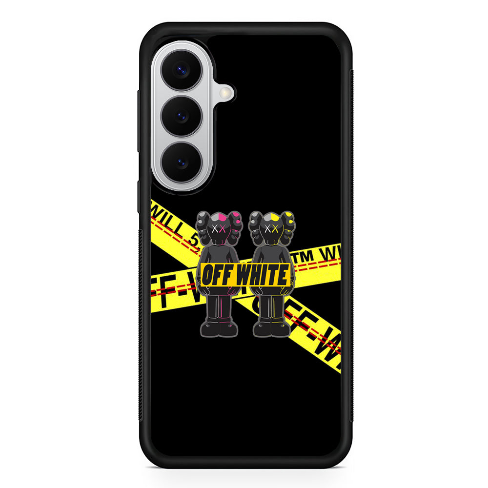 Kaws Twin Off White Samsung Galaxy S26 Case | Slim Rubber Case for Samsung Galaxy S26