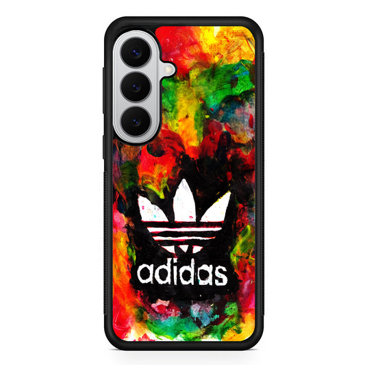 Adidas Logo Colorful Painting Samsung Galaxy S26 Case | Slim Samsung Galaxy S26 Rubber Case