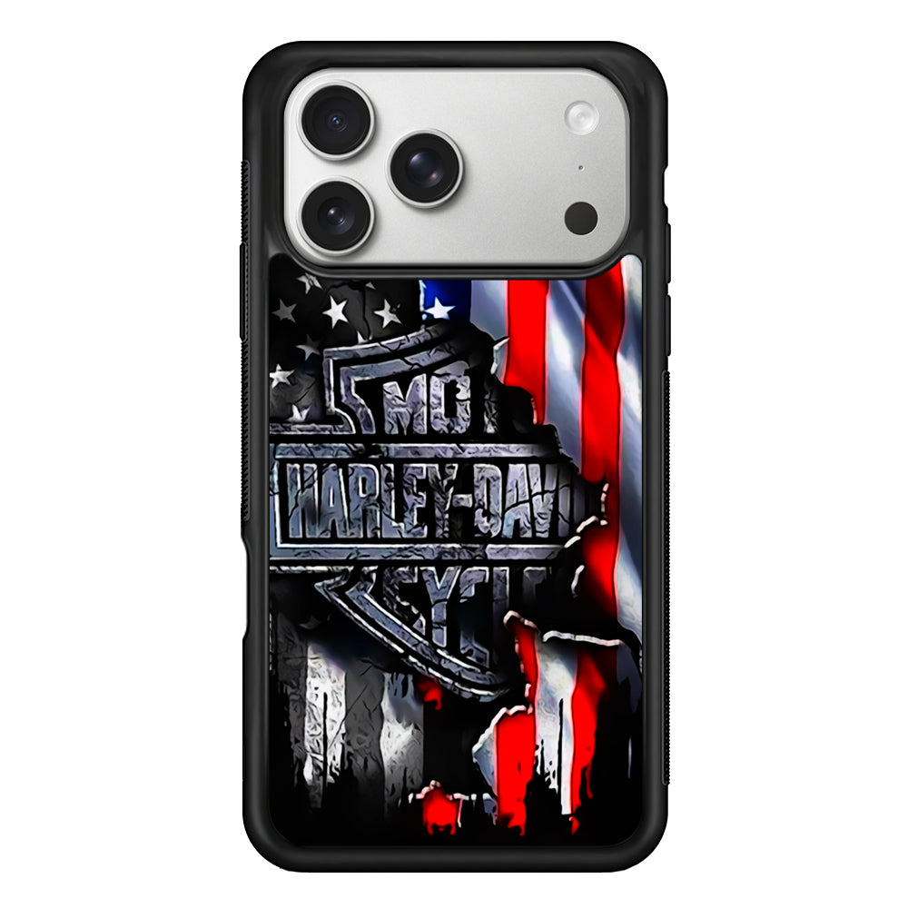 Harley Davidson American Flag iPhone 17 Pro Case | Slim Protective Case for iPhone 17 Pro