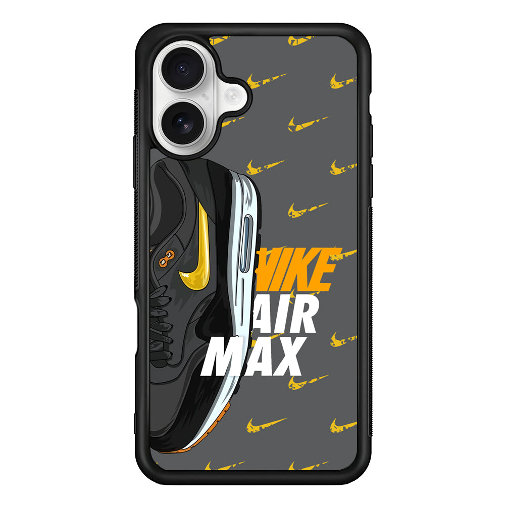 Nike Golden of Air Max iPhone 16 Plus Case – Slim Fit Protective Phone Case
