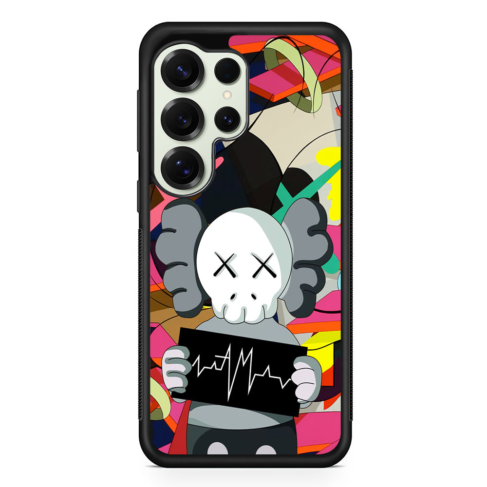 Kaws Signature to The World Samsung Galaxy S25 Ultra Case | Slim Rubber Case for Samsung Galaxy S25 Ultra