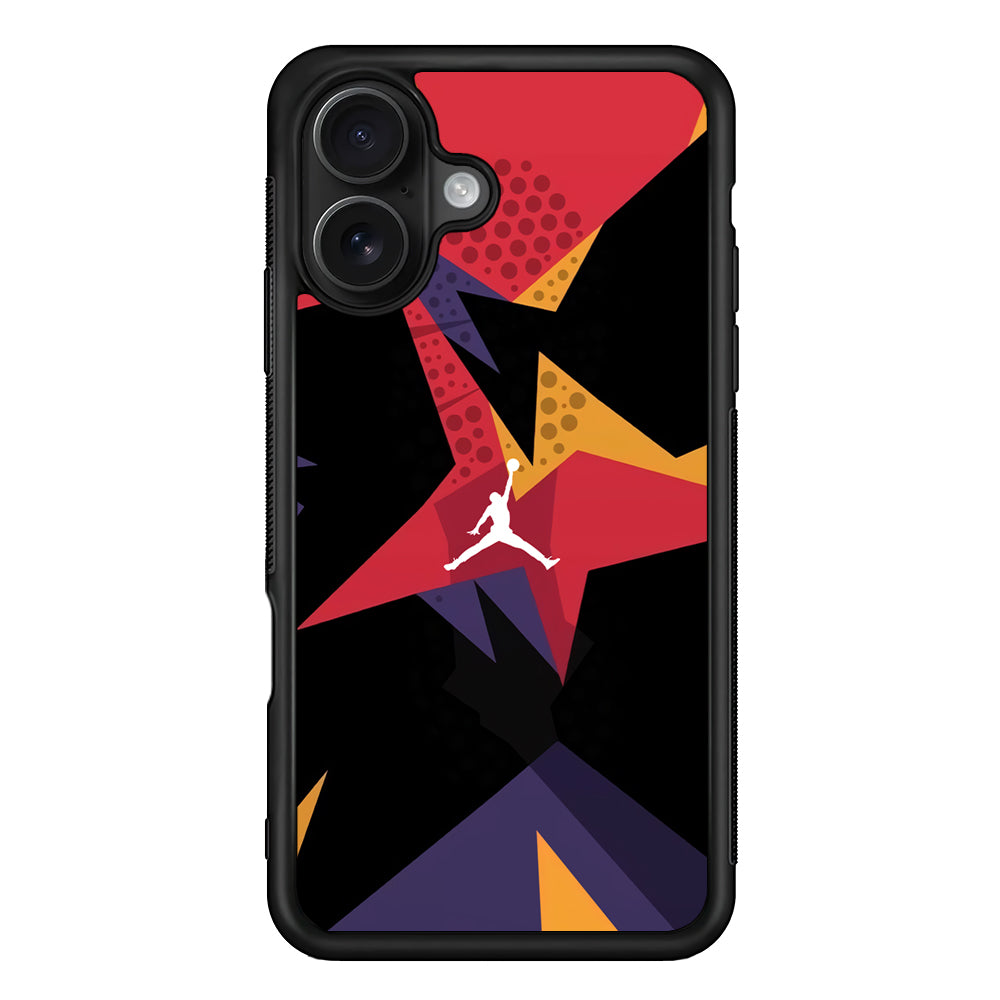 Air Jordan Silhouette of Footstep iPhone 16 Case - Oxvistore
