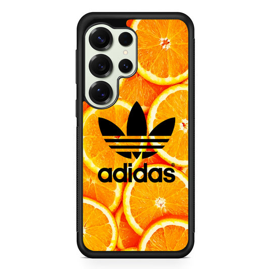 Adidas Logo Orange Fruits Samsung Galaxy S25 Ultra Case | Durable Rubber Case for Samsung Galaxy S25 Ultra