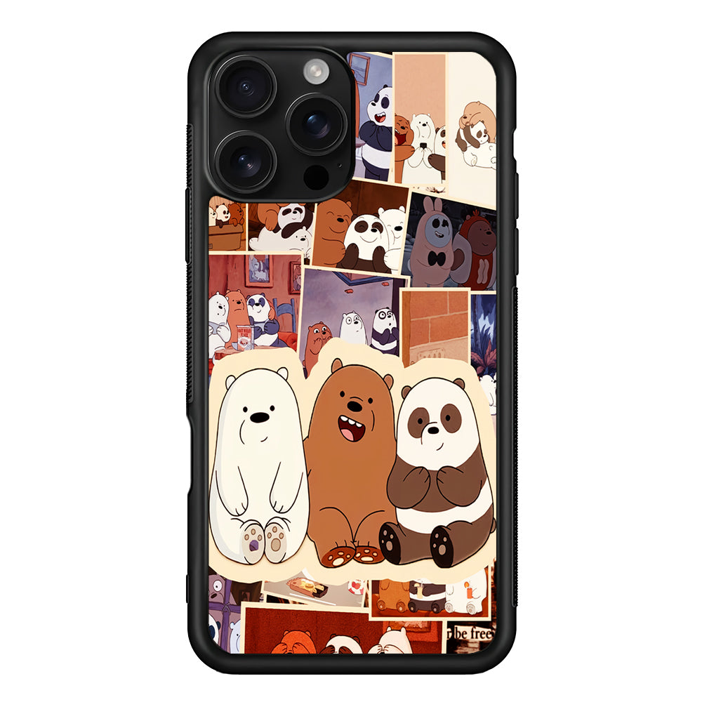 We Bare BearsAaesthetic iPhone 16 Pro Case | Durable Protective Case for iPhone 16 Pro