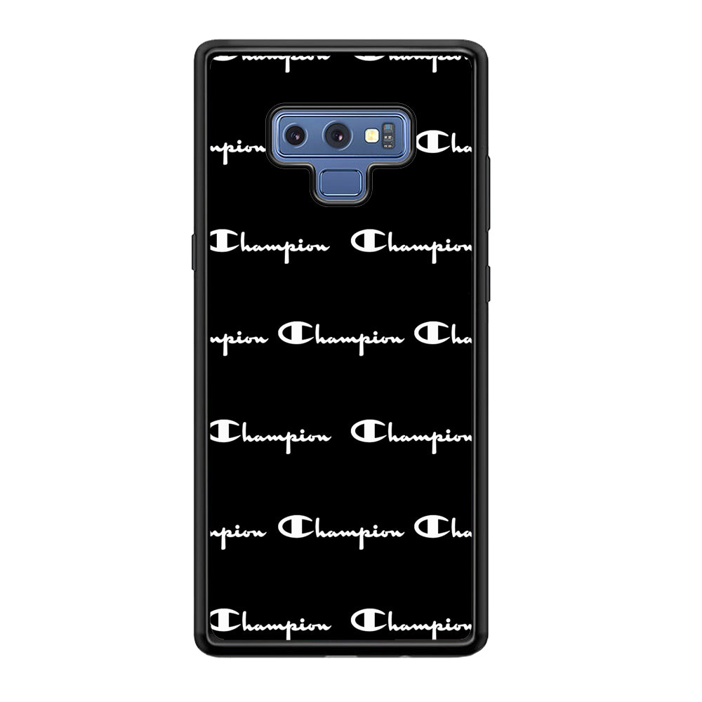 Champion Bland And White Samsung Galaxy Note 9 Case | Slim Rubber Case for Samsung Galaxy Note 9