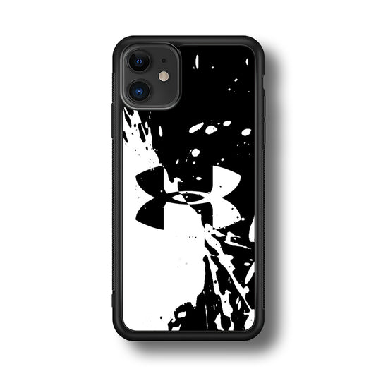 Under Armour Black White iPhone 12 Case | Slim Rubber Case for iPhone 12