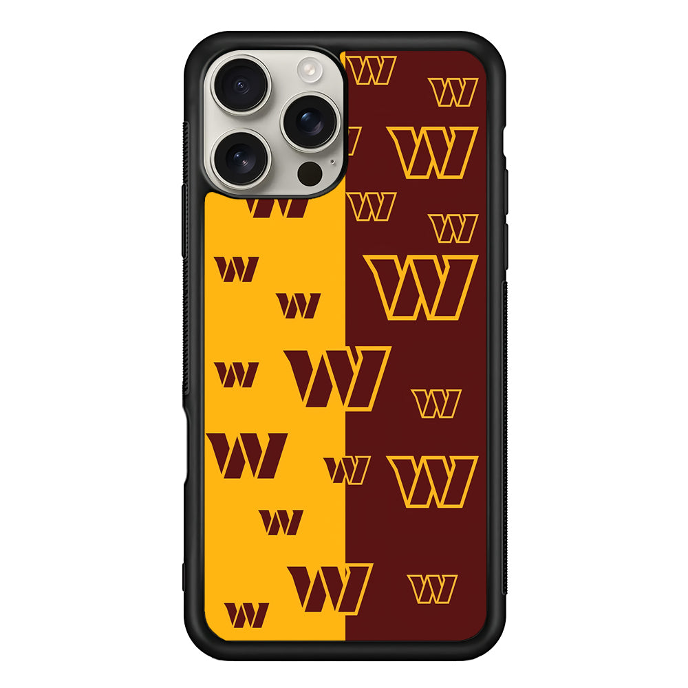 Washington Commanders Logo Pattern iPhone 16 Pro Max Case | Stylish Protective Case for iPhone 16 Pro Max