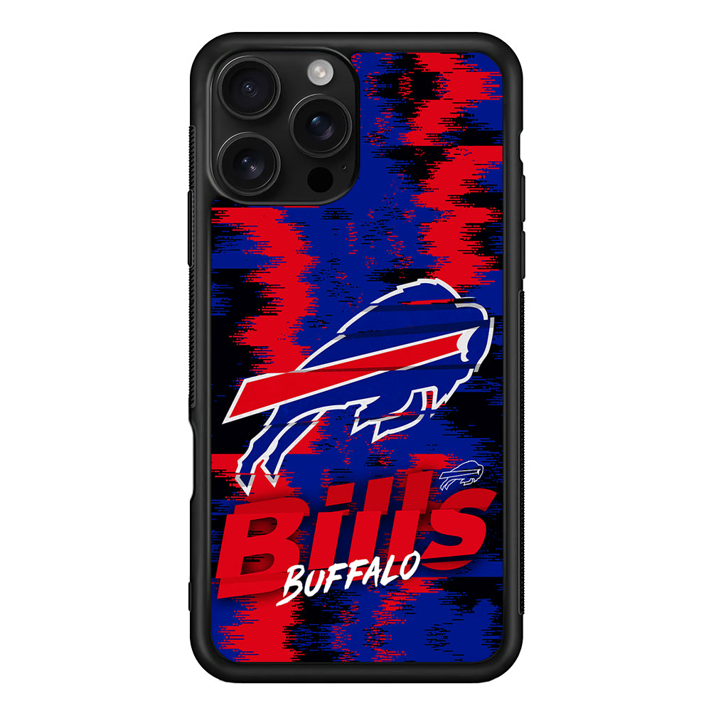 Buffalo Bills Abstract Color iPhone 16 Pro Case | Durable Protective Case for iPhone 16 Pro