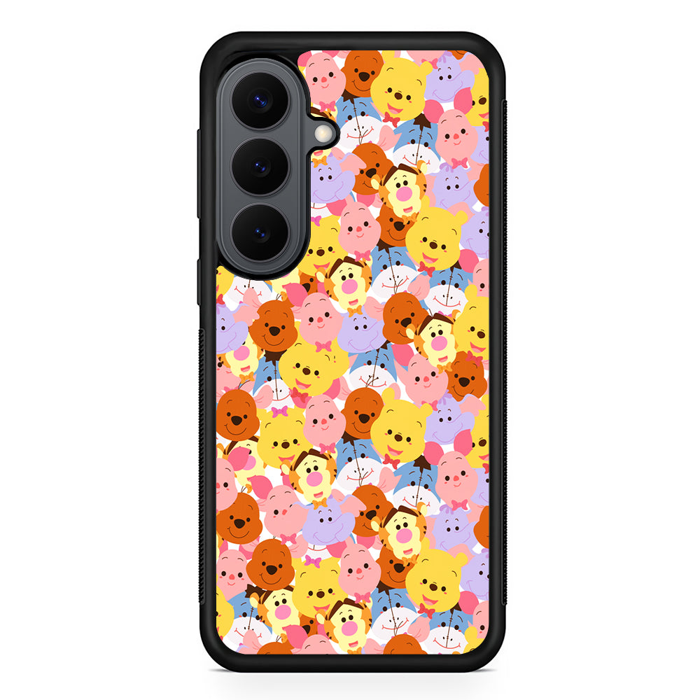 Faces of Winnie The Pooh and Friends Samsung Galaxy S26 Plus Case | Slim Rubber Case for Samsung Galaxy S26 Plus