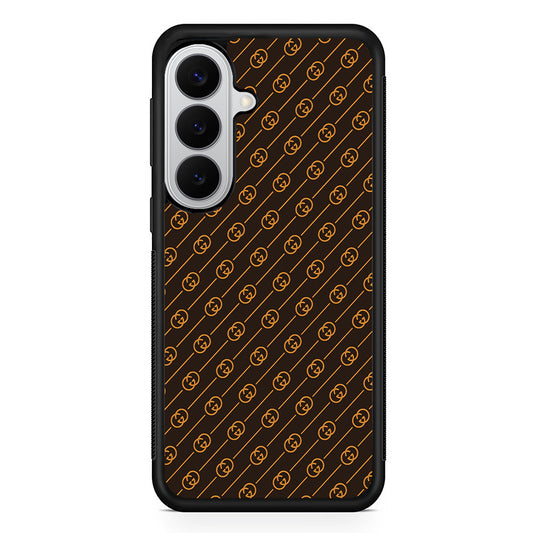 Gucci Brown Pattern Samsung Galaxy S26 Case | Slim Rubber Case for Samsung Galaxy S26