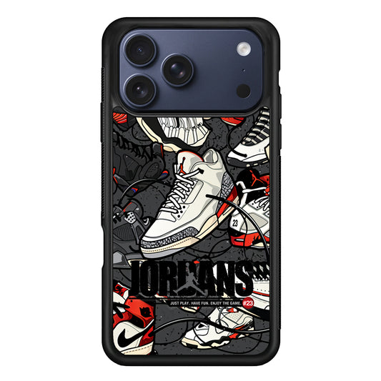 Air Jordan Play and Enjoy The Game iPhone 17 Pro Max Case | Durable Rubber Case for iPhone 17 Pro Max