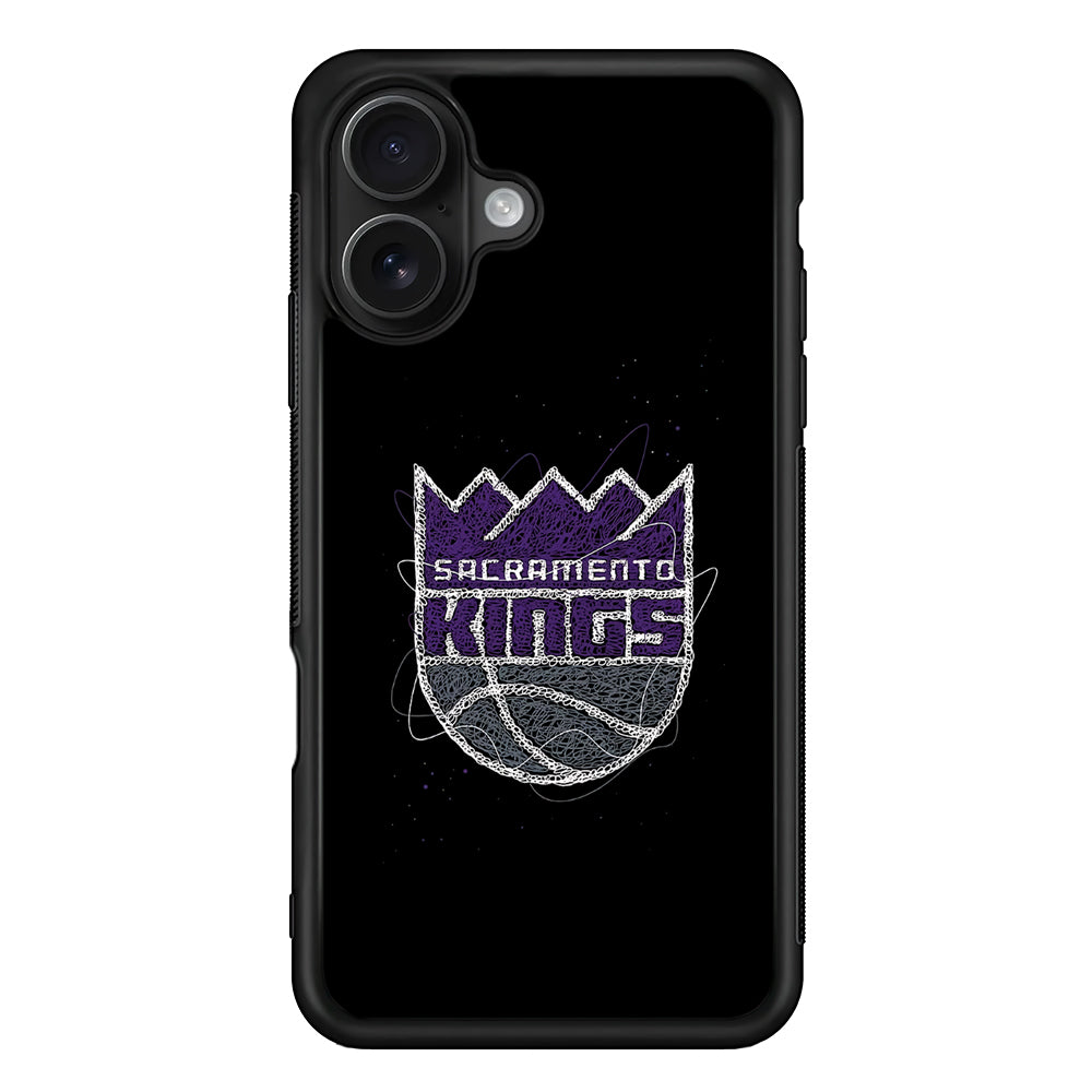 Sacramento Kings Abstract iPhone 16 Case - Oxvistore