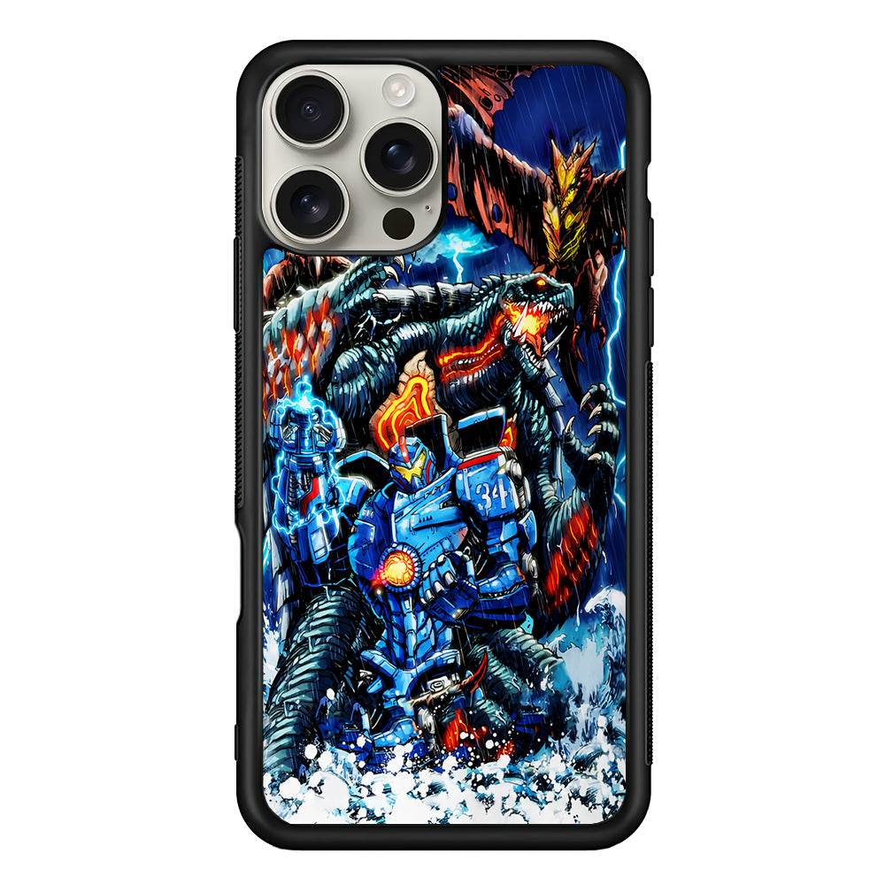 Gamera VS Pacific Rim iPhone 16 Pro Max Case | Stylish Protective Case for iPhone 16 Pro Max