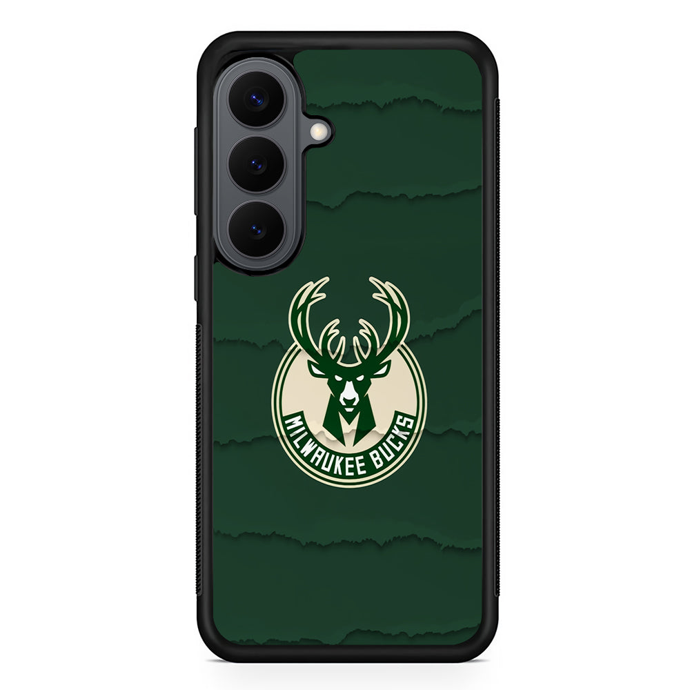 Milwaukee Bucks Logo Samsung Galaxy S26 Plus Case | Slim Rubber Case for Samsung Galaxy S26 Plus