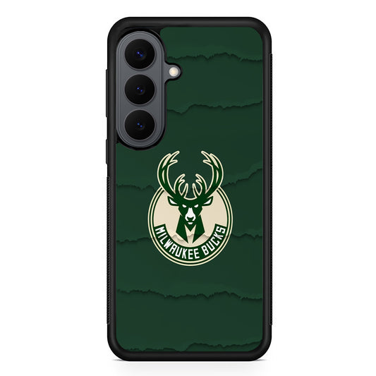 Milwaukee Bucks Logo Samsung Galaxy S26 Plus Case | Slim Rubber Case for Samsung Galaxy S26 Plus