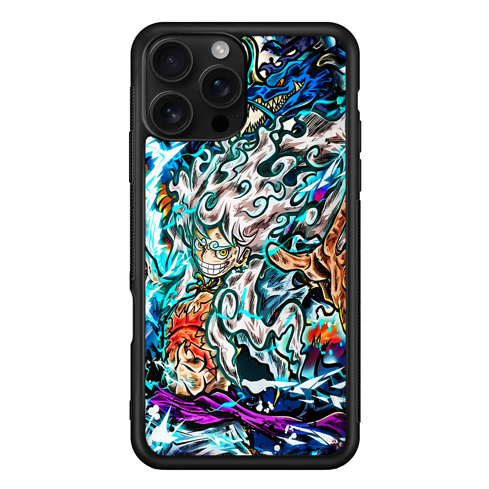 Luffy Gear 5 VS Kaido iPhone 16 Pro Case | Durable Protective Case for iPhone 16 Pro