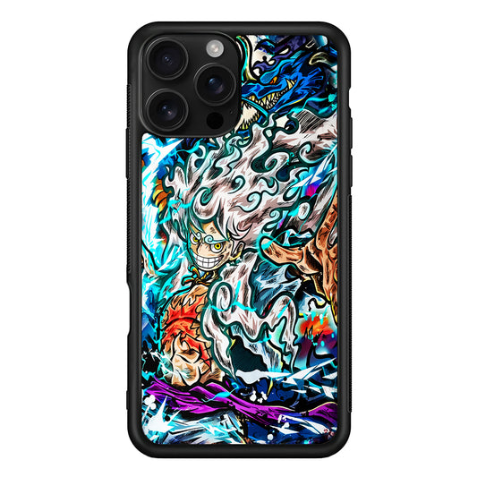 Luffy Gear 5 VS Kaido iPhone 16 Pro Case | Durable Protective Case for iPhone 16 Pro