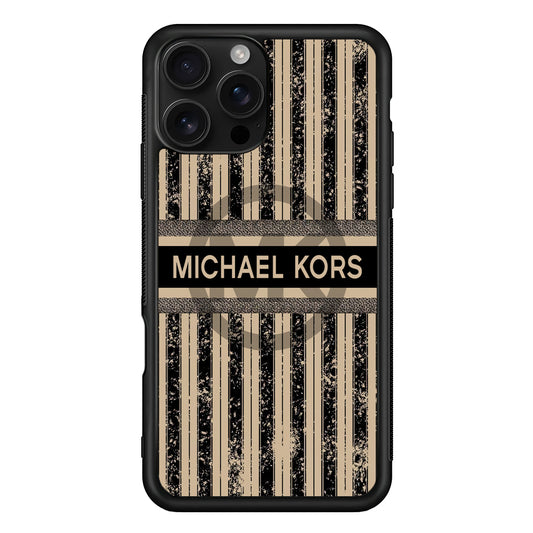 Michael Kors Luxury Art iPhone 16 Pro Case | Slim Rubber Case for iPhone 16 Pro