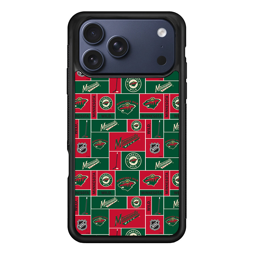 Minnesota Wild Pattern iPhone 17 Pro Max Case | Slim Protective Cover for iPhone 17 Pro Max