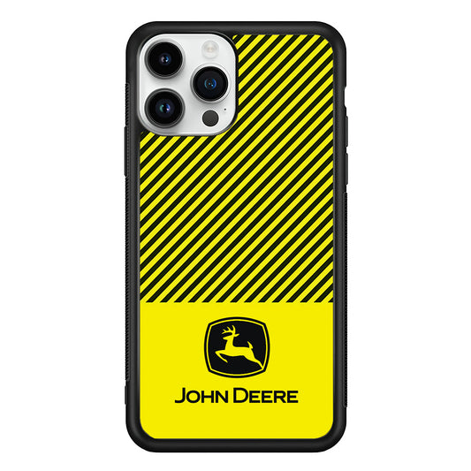 John Deere Black Patern iPhone 13 Pro Case | Slim Rubber Case for iPhone 13 Pro