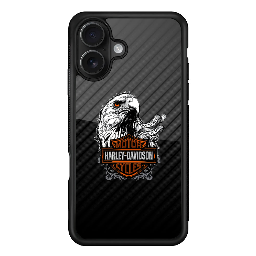 Harley Davidson Dashing Like an Eagle iPhone 16 Case - Oxvistore