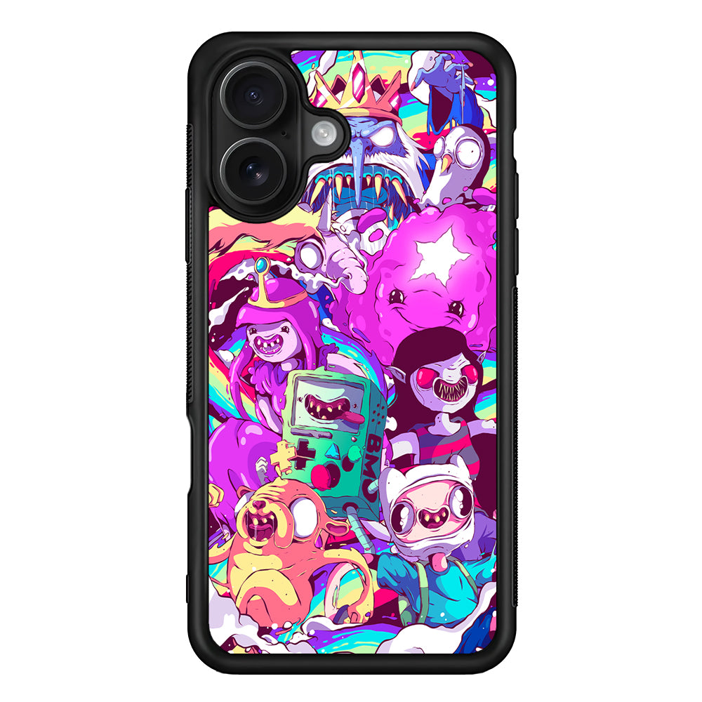 Adventure Time in the Liquid World iPhone 16 Case - Oxvistore