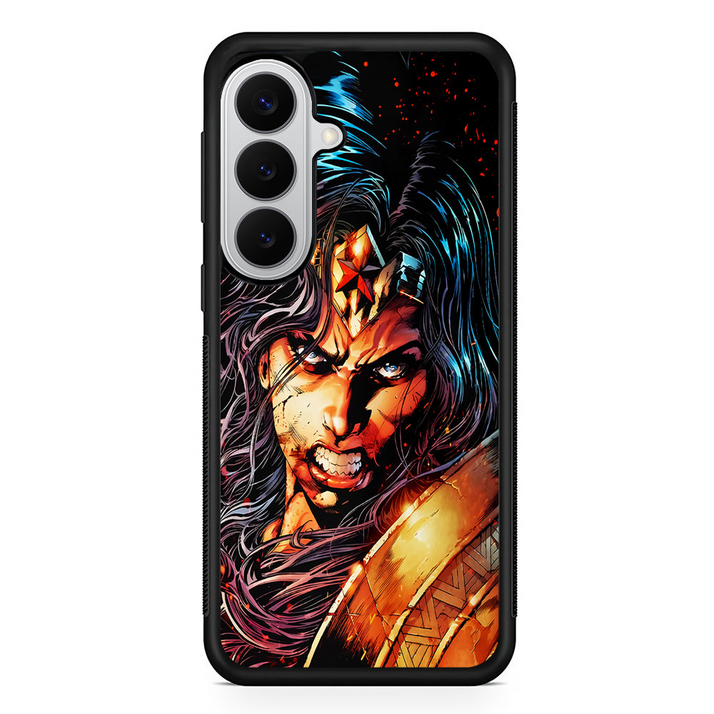 Wonder Woman Comic Art Samsung Galaxy S26 Case | Protective Rubber Cover
