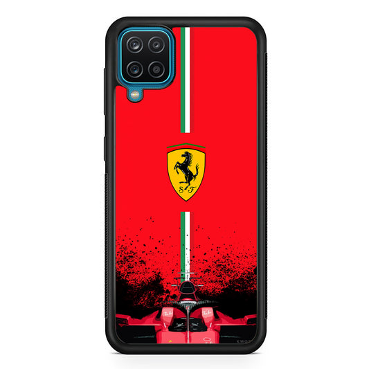 Ferrari Luxury Car Logo Samsung Galaxy A12 Case | Slim Rubber Case for Samsung Galaxy A12