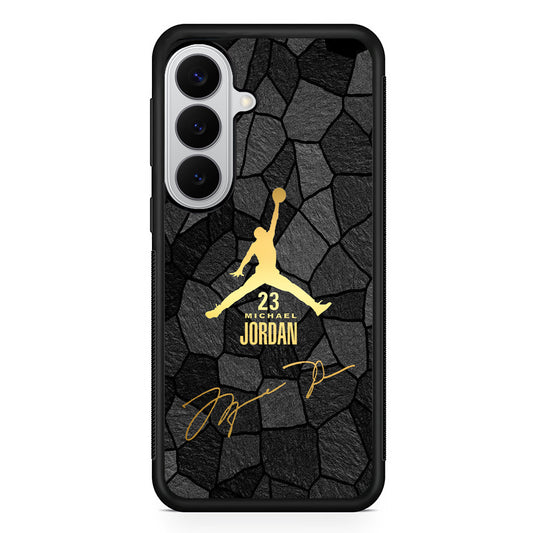 Air Jordan Golden Silhouette Samsung Galaxy S26 Case | Slim Samsung Galaxy S26 Rubber Case