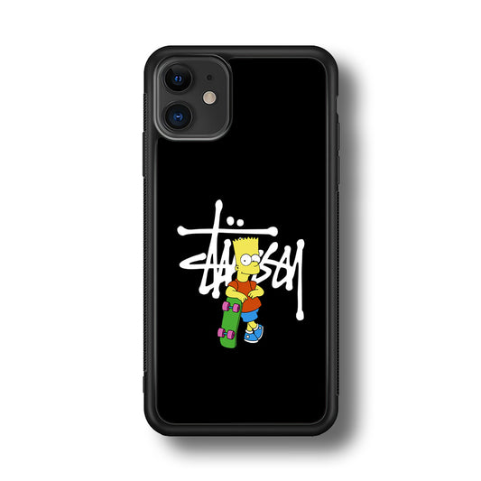 Stussy Simpson Skate iPhone 11 Case | Slim Rubber Case for iPhone 11