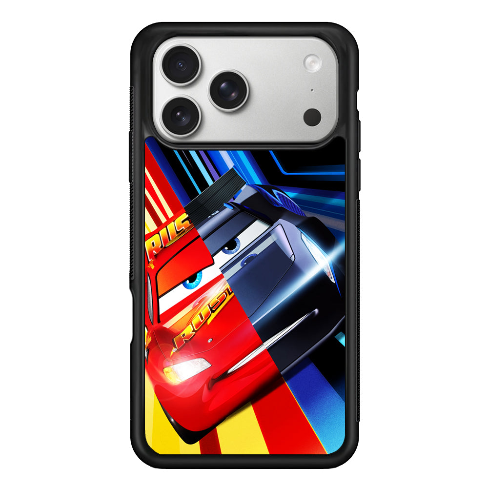 Lightning Mcqueen Car Poster iPhone 17 Pro Case | Slim Rubber Case for iPhone 17 Pro