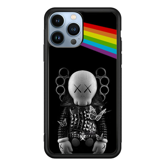 Kaws Metal Style Rainbow iPhone 13 Pro Max Case | Slim Rubber Case for iPhone 13 Pro Max