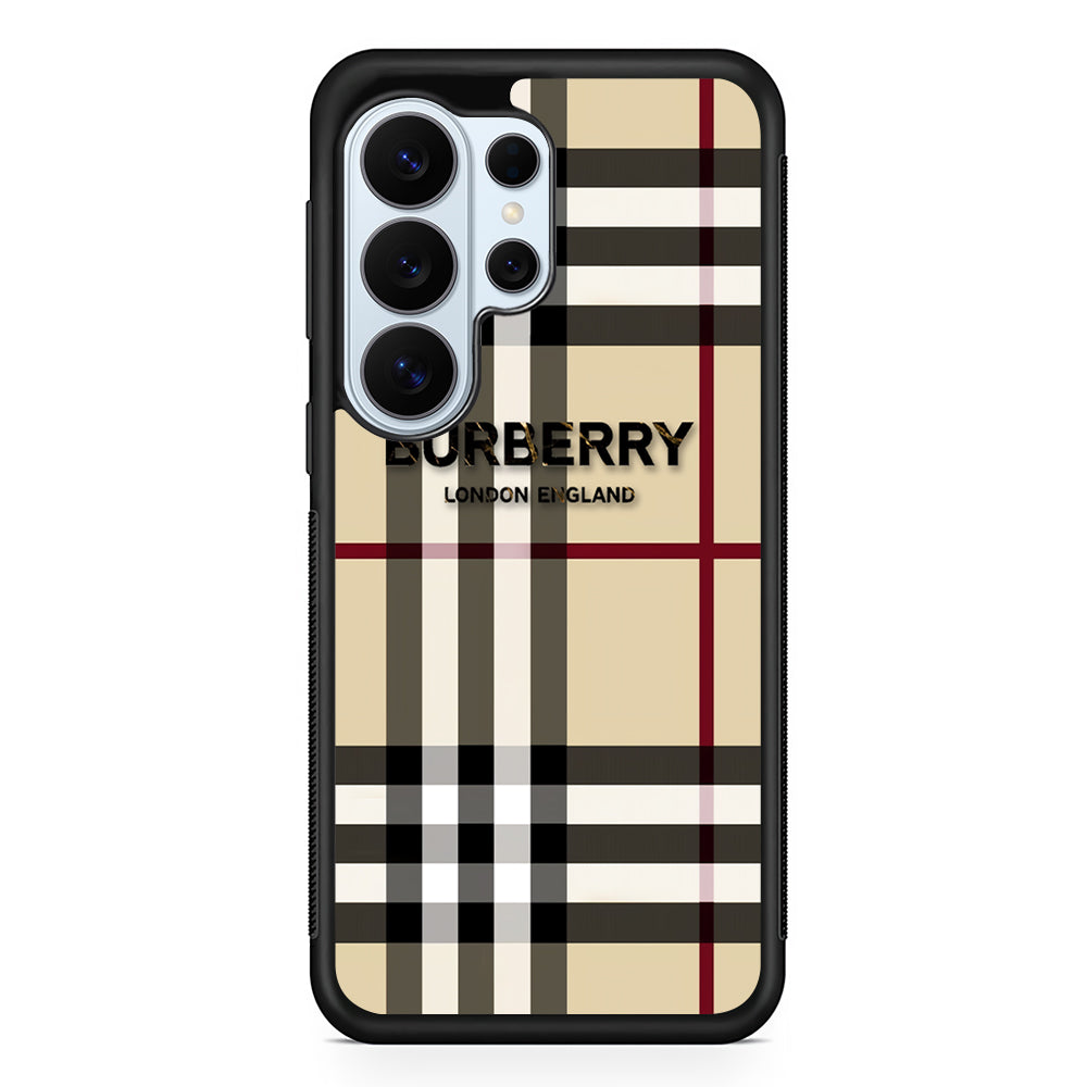 Burberry Cream Pattern Samsung Galaxy S26 Ultra Case | Protective Phone Cover