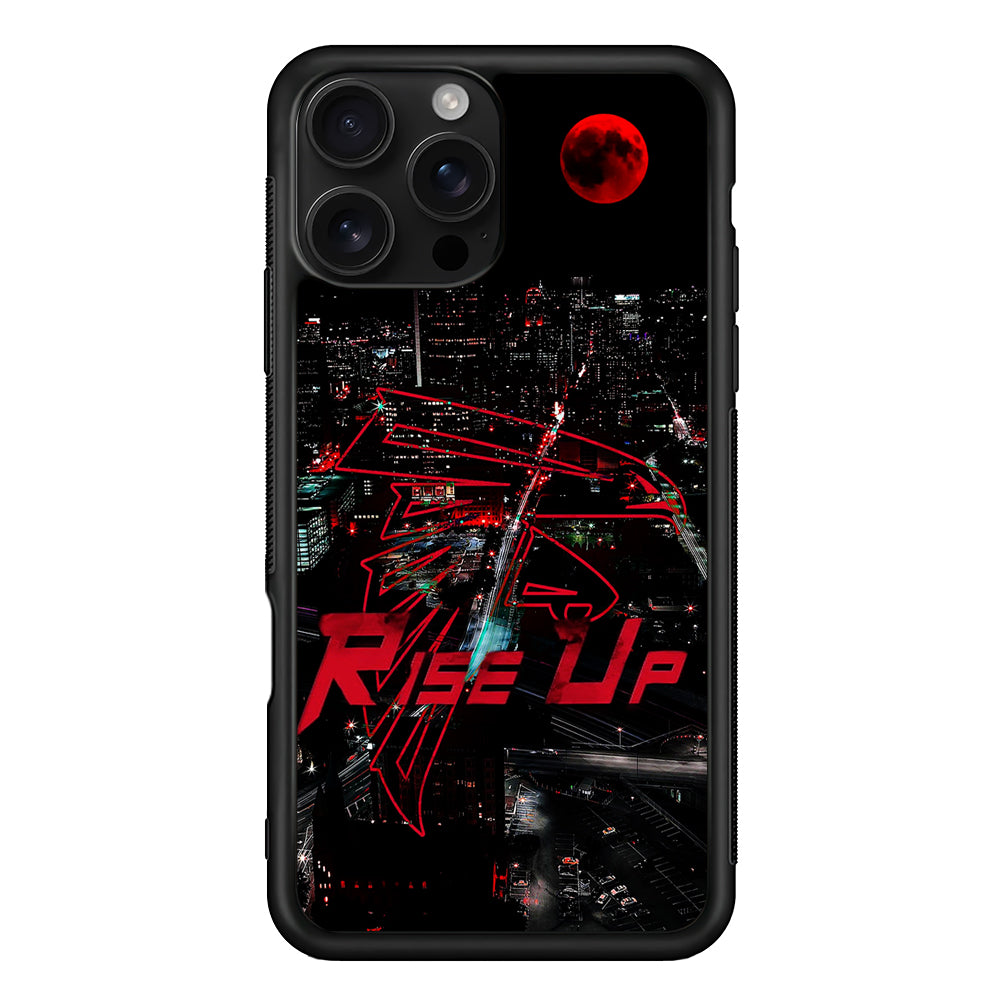 Atlanta Falcons Rise Up iPhone 16 Pro Case | Durable Protective Case for iPhone 16 Pro