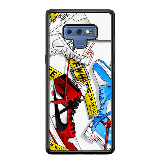 Nike Air x Off White Shoes Colase Samsung Galaxy Note 9 Case | Slim Rubber Case for Samsung Galaxy Note 9