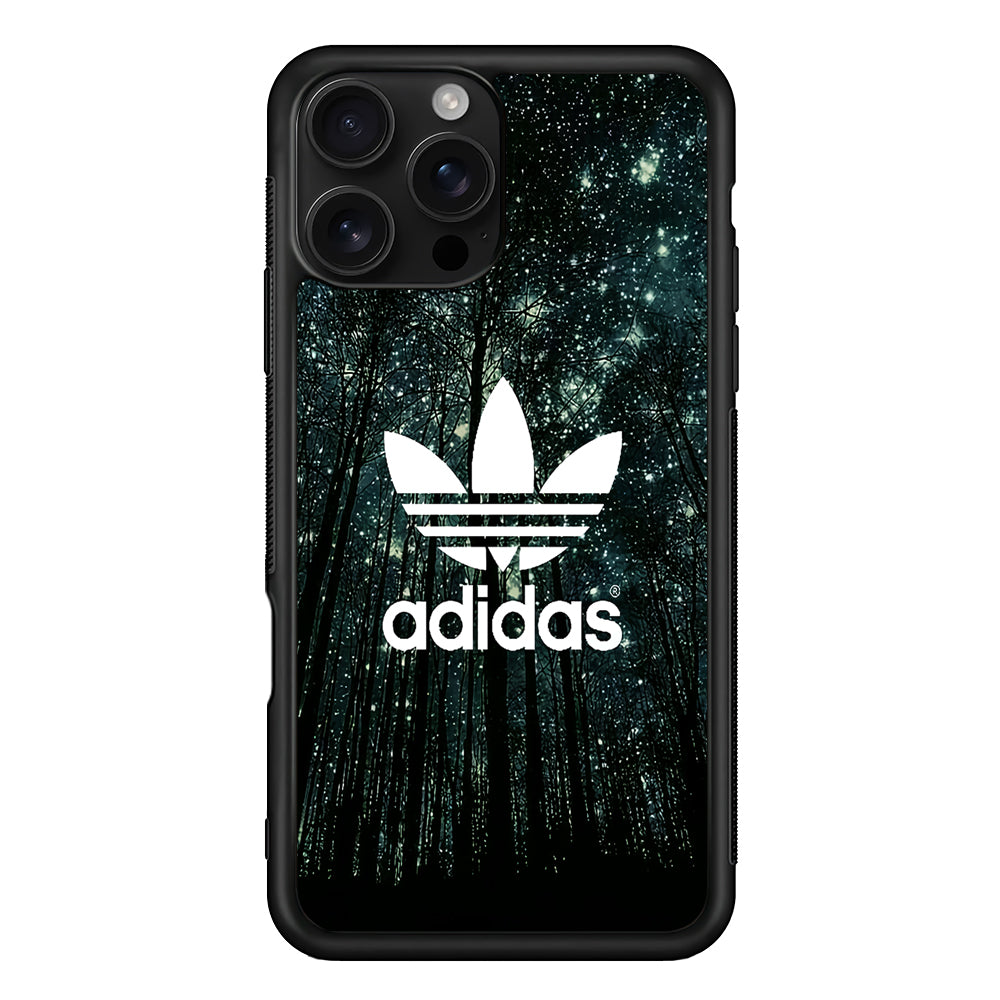 Adidas Logo Night Forest iPhone 16 Pro Case - Stylish Protective Cover for iPhone 16 Pro