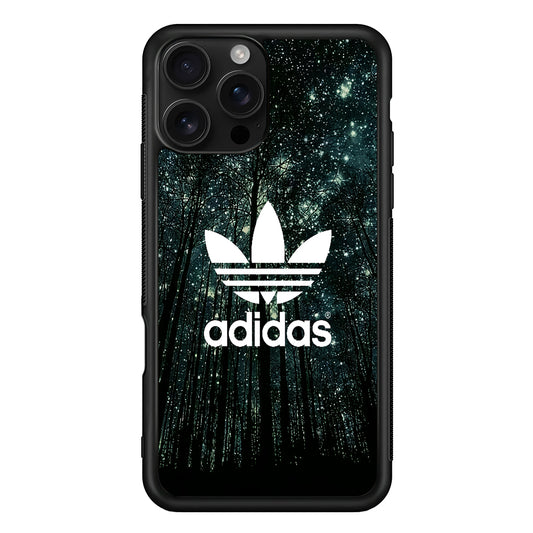 Adidas Logo Night Forest iPhone 16 Pro Case - Stylish Protective Cover for iPhone 16 Pro