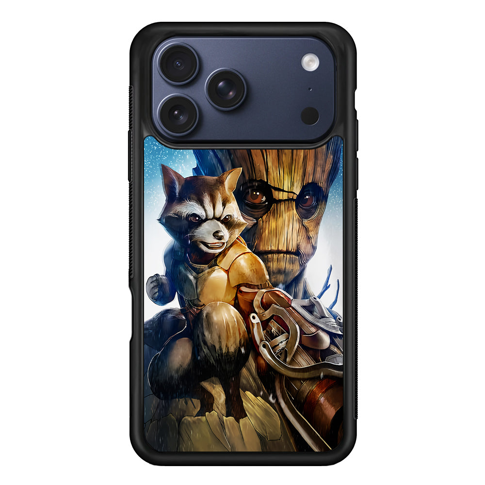 Rocket Raccoon and Groot iPhone 17 Pro Max Case | Slim Protective Cover for iPhone 17 Pro Max